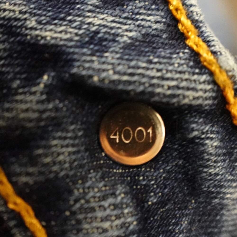 Levi's jeans 505 regular fit straight men's 32x34 stonewash blue denim red tab - Picture 11 of 13